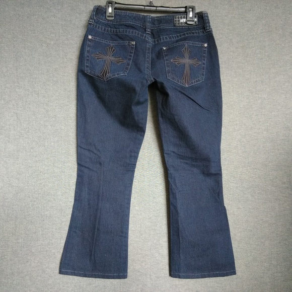 Affliction JADE Boot Jeans Dark wash Short Inseam - Picture 1 of 8